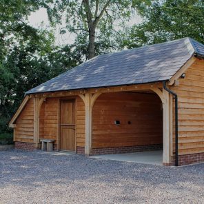 Welsh slate roof in Wiltshire on oak building