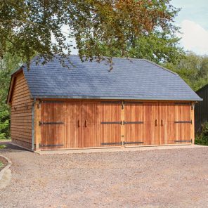 Slate Roof Oak Barn Wiltshire